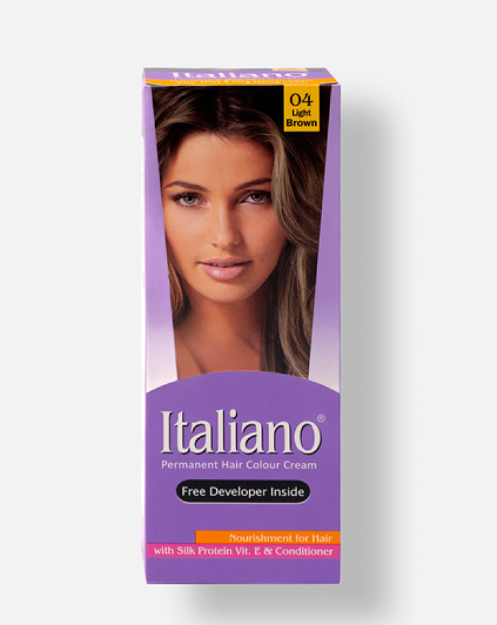 Hair colour cream light brown