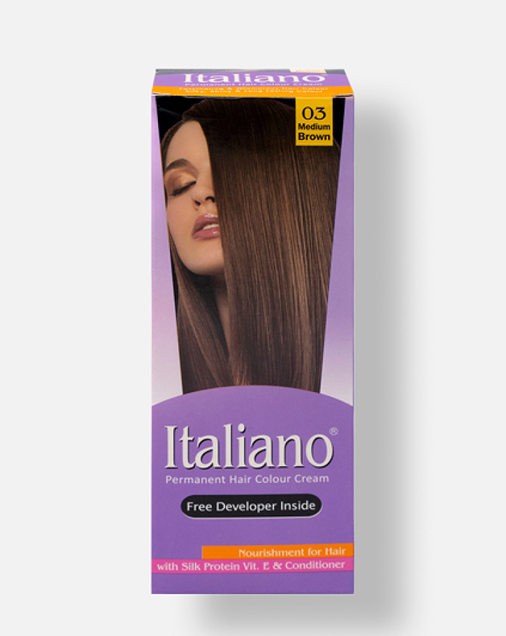 Hair colour cream medium brown